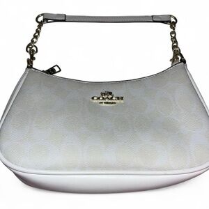 Coach Cream and Gold Shoulder Bag